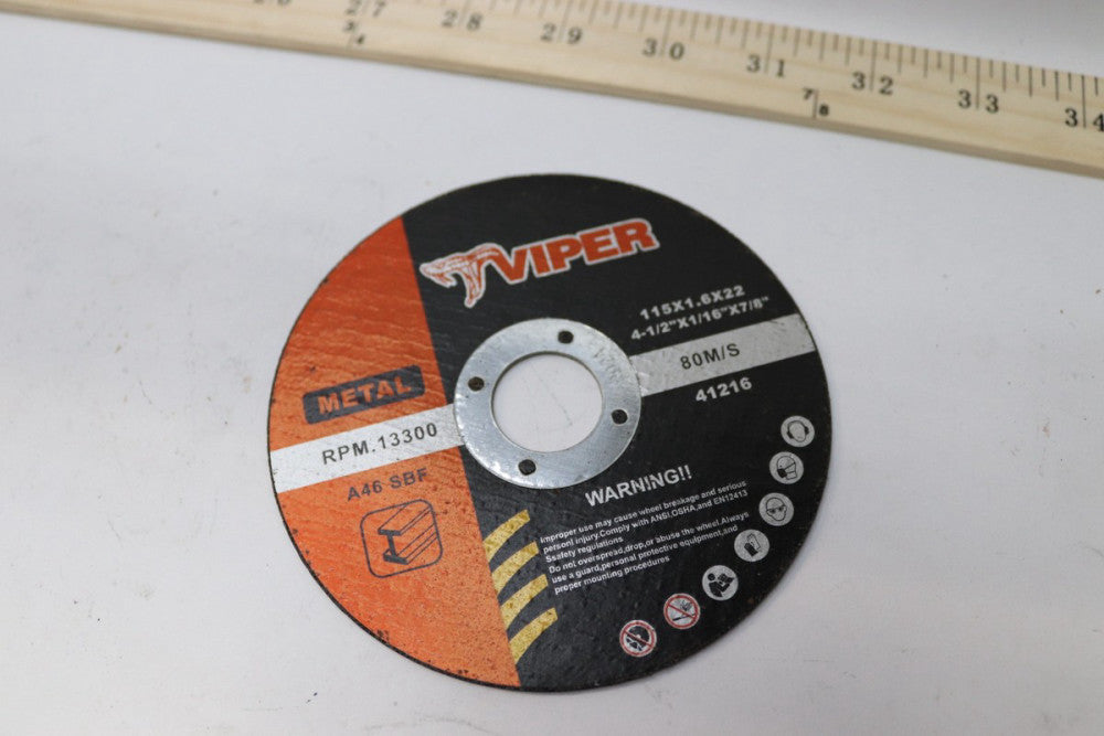 Ace Viper Cut Off Wheel 4-1/2" x 1/16" x 7/8" 41216