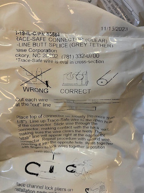 TS19-IL-C / 55564 Connector, End to End Trace Safe Connector - Neptco