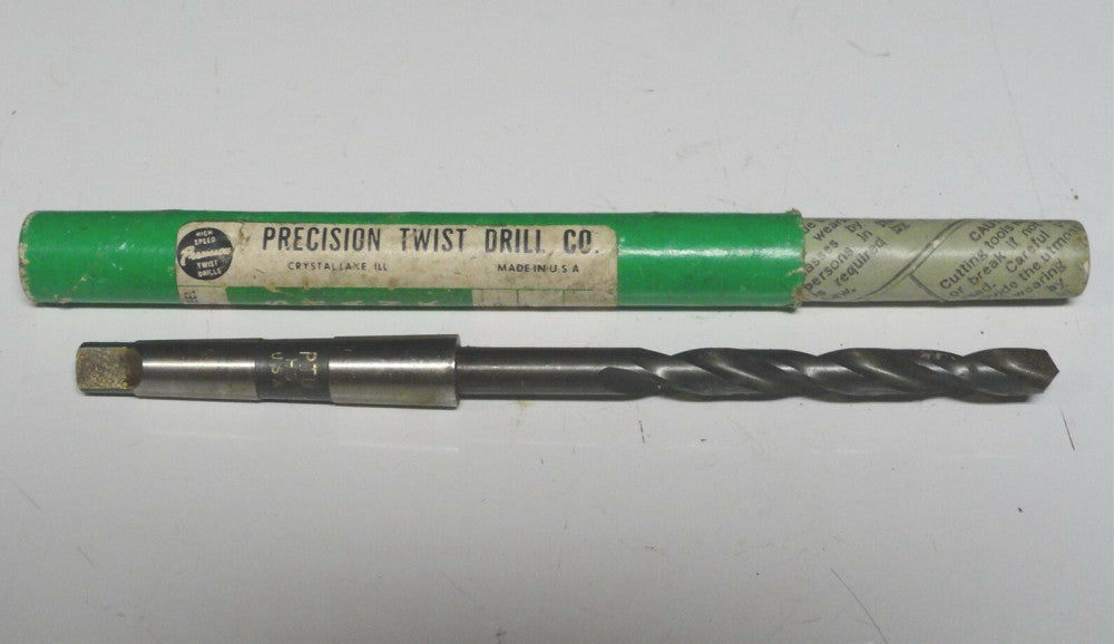 PRECISION TWIST DRILL - TAPER SHANK - 5/16" #1 - HIGH SPEED STEEL DRILL - (NEW) 