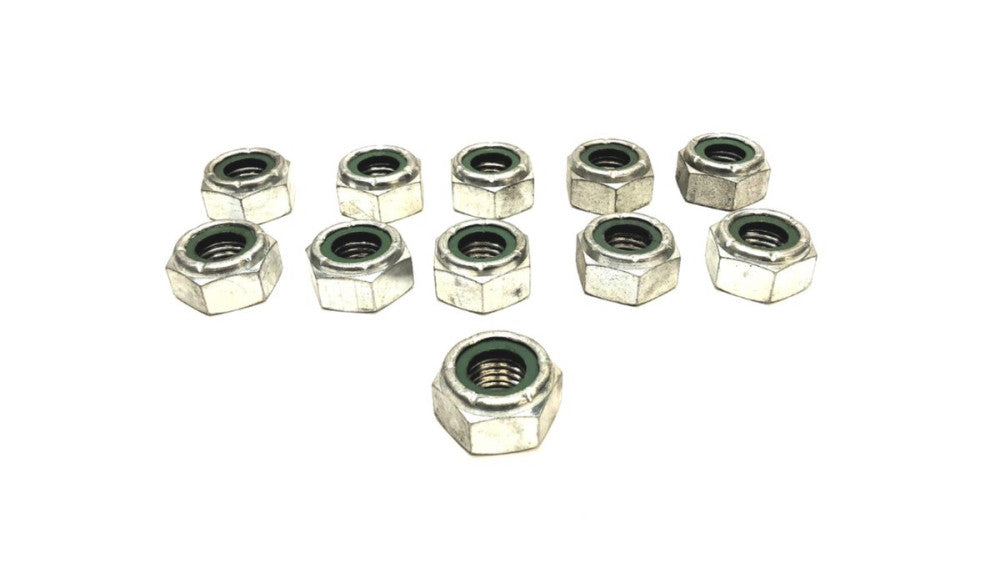 Unbranded 3/4 Inch Stainless Steel Coarse Hex Lock Nut [Lot of 11] NOS