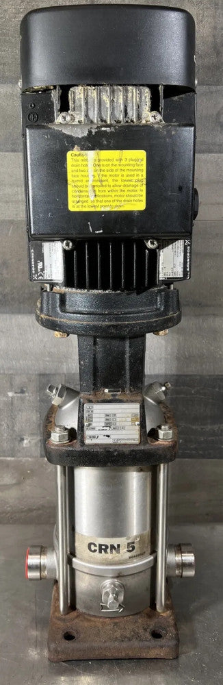 Nos Surplus Grundfos Model A96084805-P10644168 Type CRN5-5A-P-G-E-HQQE. 2HP