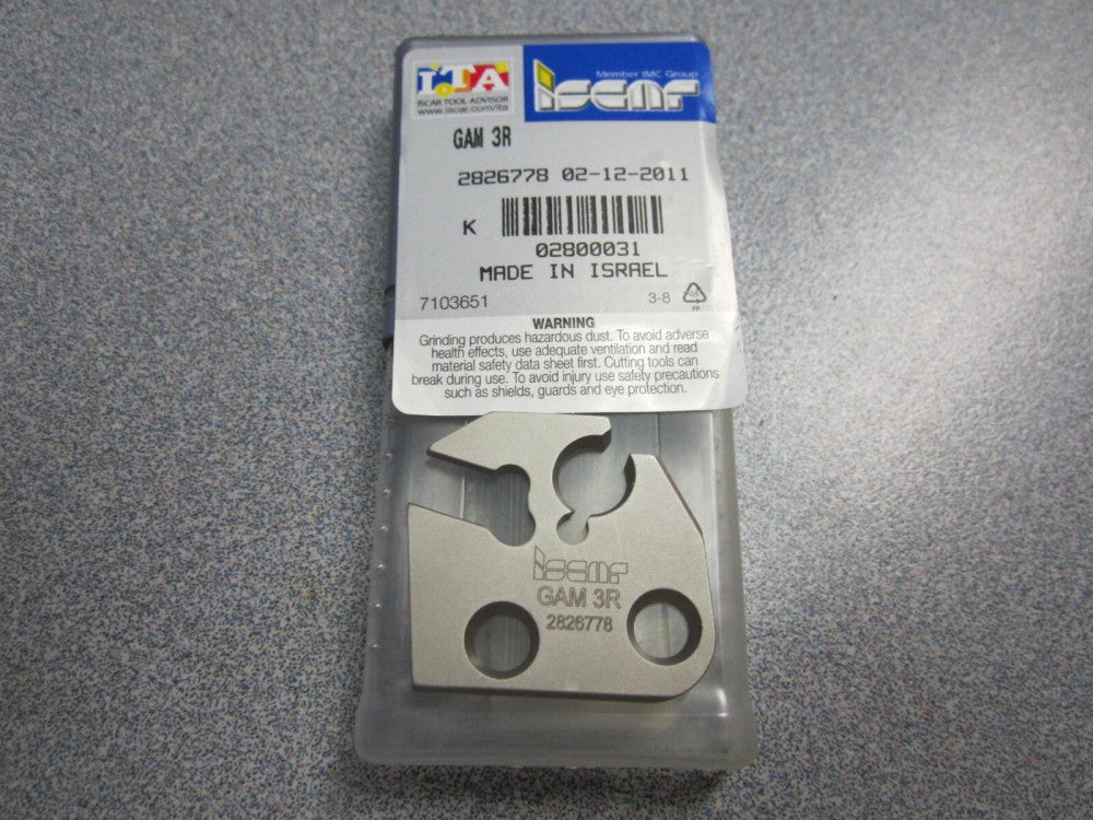 Iscar 2800031 GAM 3R Cut Grip Tool Insert 1-5/32 x 1-7/64 x 1/8 NEW