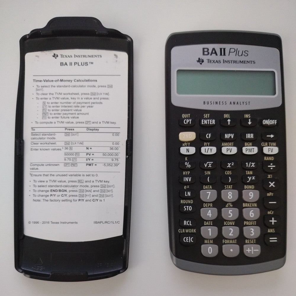 Texas Instruments BA ll 2 Plus Business Analyst Financial Calculator Works Good