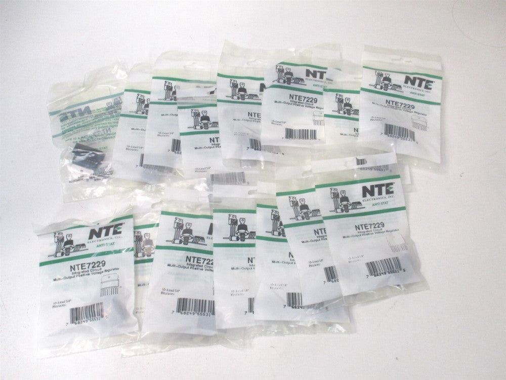 NTE 7229 Integrated Circuit Multi-Output Positive Voltage Regulator - Lot of 15 