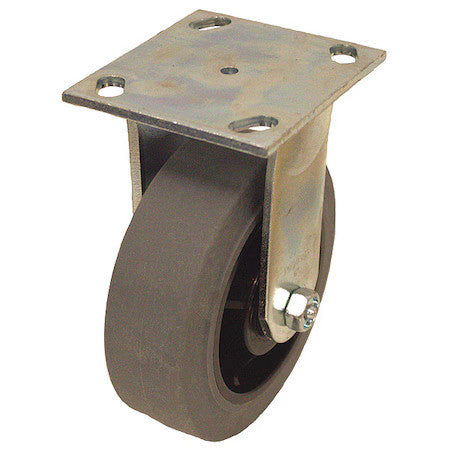 Zoro Select P21r-Prp080r-14-El Plate Caster,600 Lb. Ld Rating,Roller