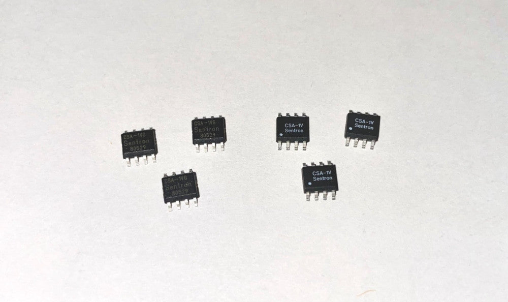 (6) Sentron CSA-1V Hall Effect Current Sensors SO-8