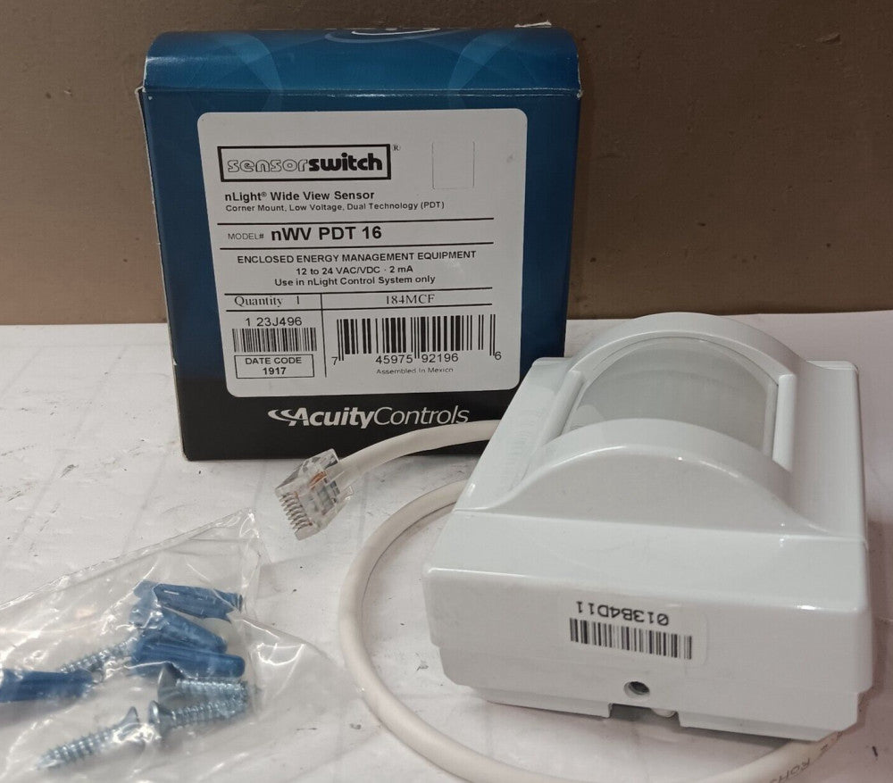 NEW ACQUITY CONTROLS NWV PDT 16 CORNER MNT OCCUPANCY SENSOR PDT 12-24V