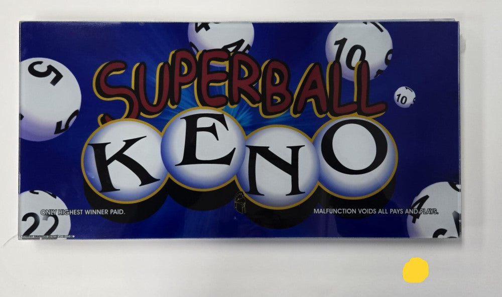 GLASS MACHINE SIGN FOR BINGO
