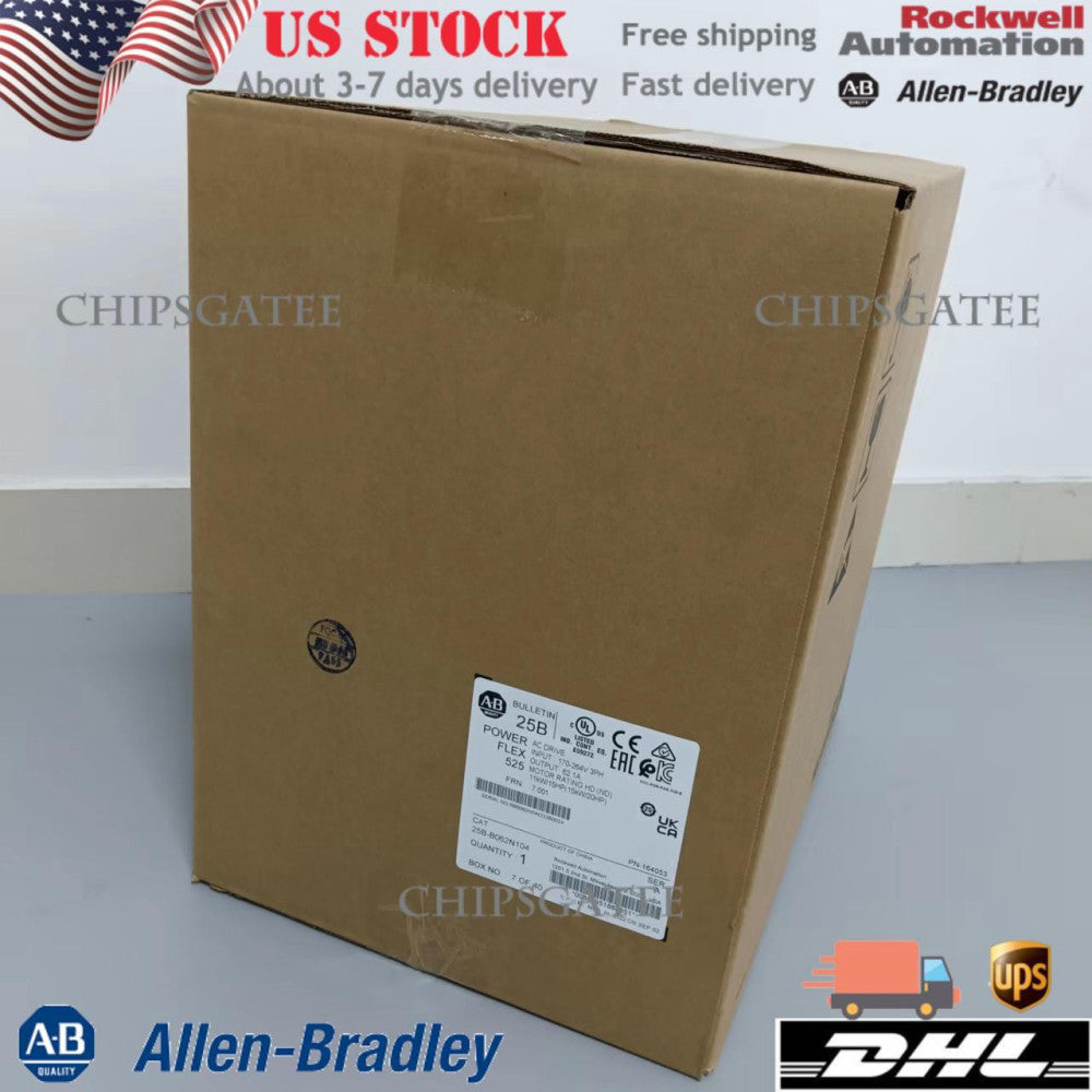 New AB 25B-B062N104 PowerFlex 525 AC Drive 3Ph 240V 25BB062N104 US Free Tax