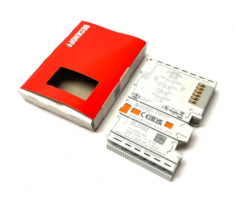 Beckhoff EL3152 EtherCAT 2-Channel Analog Input Terminal