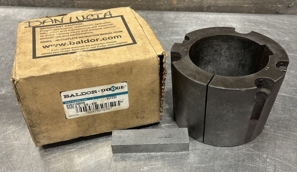 Nos-Incomplete; Dodge 3535x3-3/8KW Taper-Lock Bushing; 3-3/8"ID NO SCREWS 117233