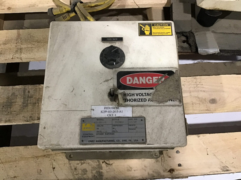 ERIEZ NIZ-GS/115 CONTROL BOX EQUIPMENT PHASE 1 Hertz 60