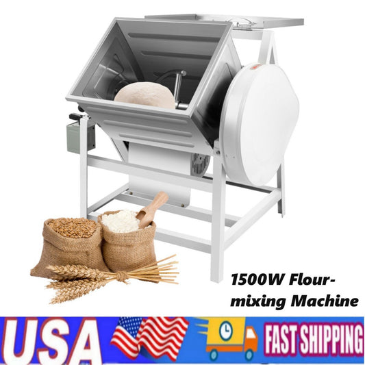 110V Dough Mixer Machine 30 QT 15KG Commercial Electric Flour Meat Mixing Mixer