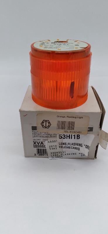 NEW Telemecanique XVA-C451 Flashing Light, Orange 