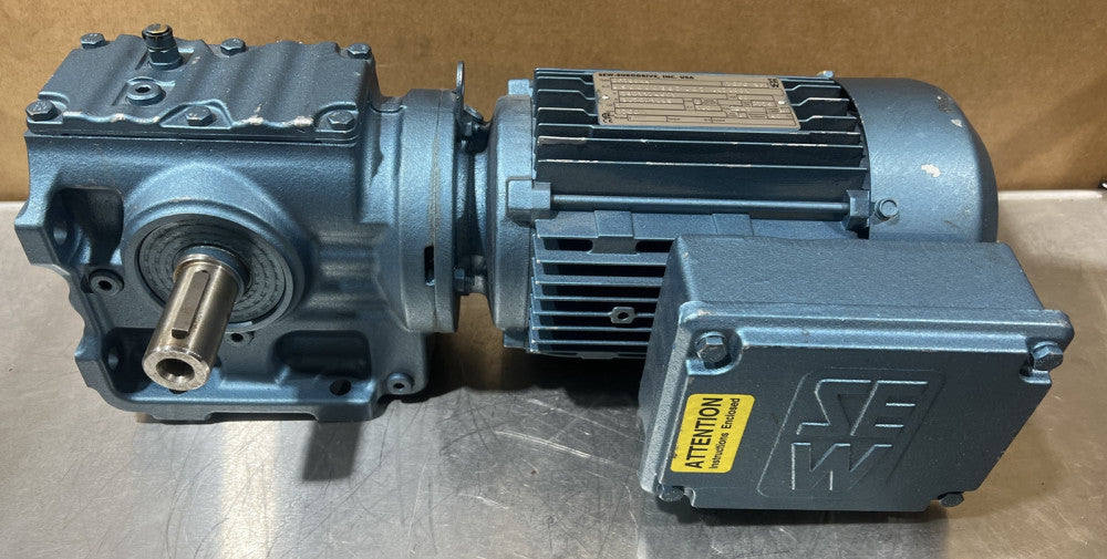 SEW-EURODRIVE Type DFT80N4 Motor With S47DT80N4 Gear Box Nos Surplus