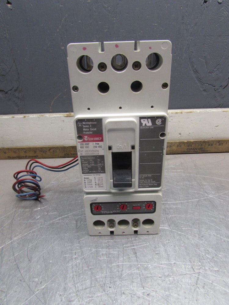 WESTINGHOUSE HMCP250W5W, CIRCUIT BREAKER, 3P/600V/250A, MAKE OFFER!