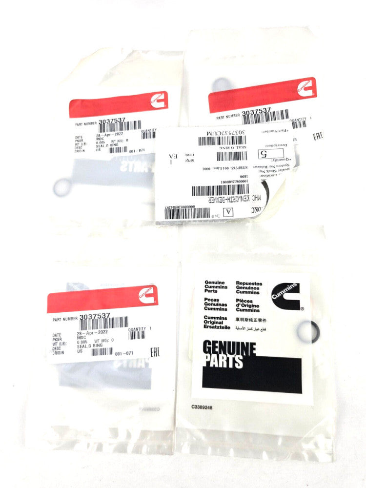 4pcs Cummins 3037537 Turbo Line O-Ring Seal