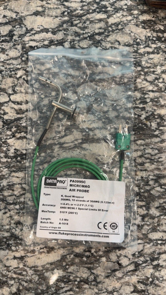 PA0995C Datapaq Micromag Air Probe Brand New In Bag