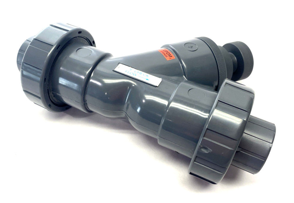 LB403 True Union Y-Check Valve 2" Pipe Size SCH80 PVC
