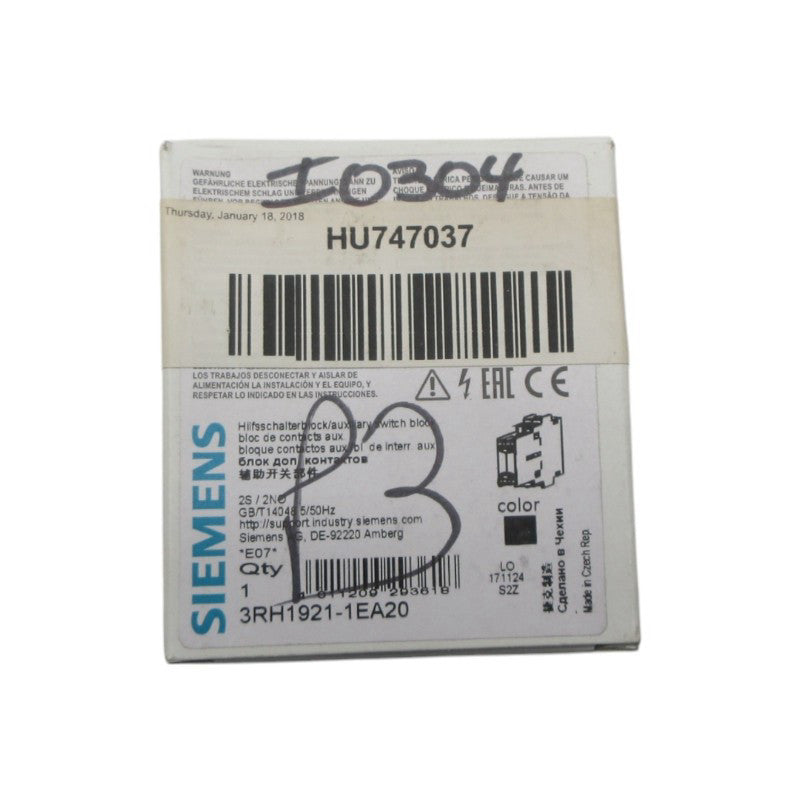 SIEMENS 3RH1921-1EA20 NSMP