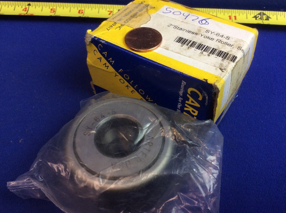 CARTER SY-64-S 2" STAINLESS YOKE ROLLER, SEALED (NIB)