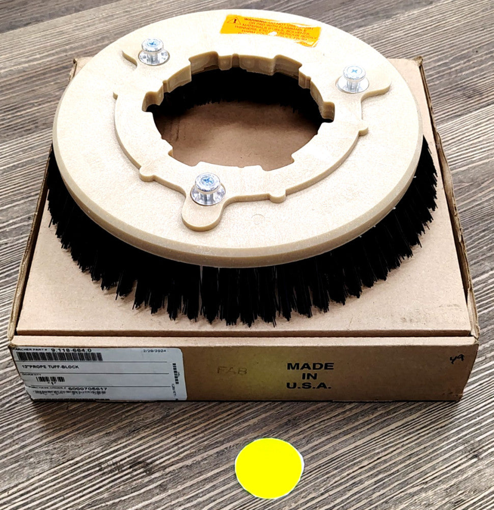 TUFF BLOCK 12" GENREAL PURPOSE CONCRETE SCRUBBING BRUSH