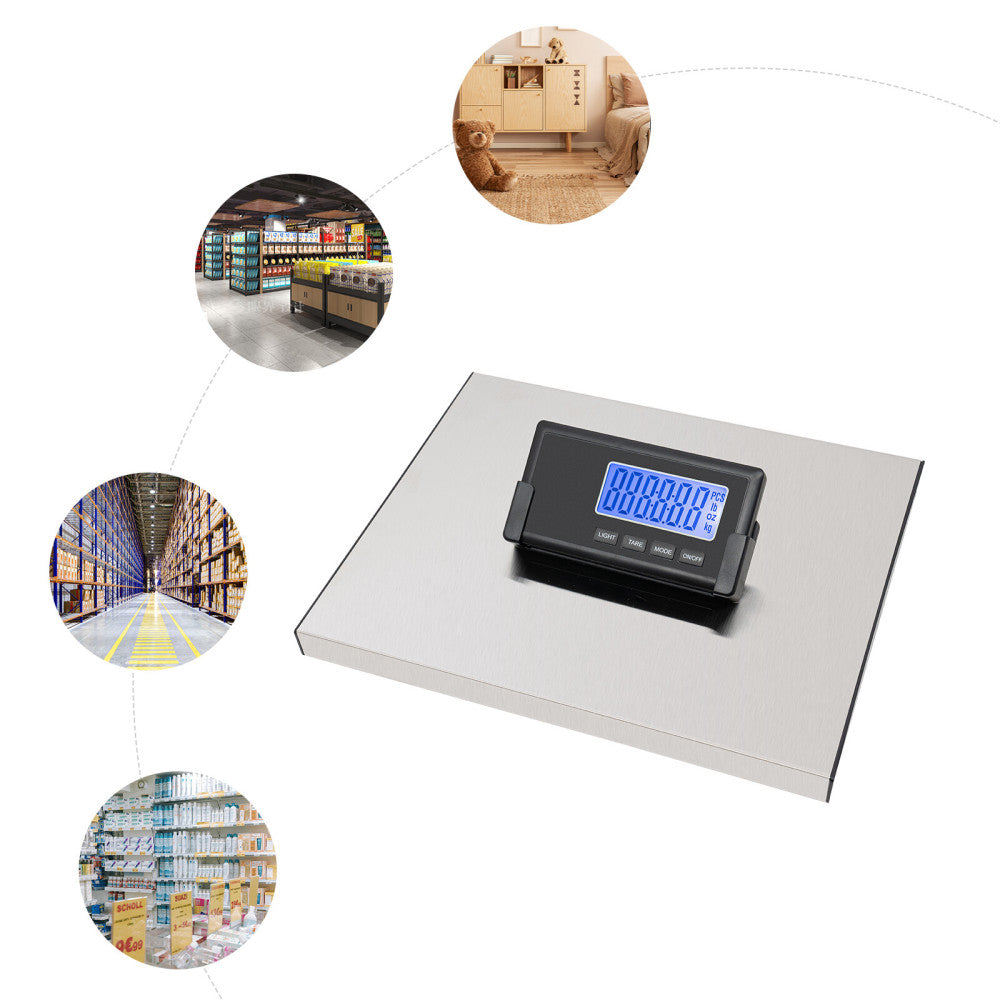 396lbs Digital Shipping Scale Industrial Bench Floor Postal Animal Personal