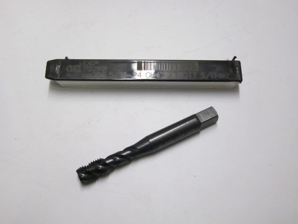 NEW OSG 1722901 5/16-24 Thread Exotap Spiral Flute Bottoming Tap GH4 Steam Oxide