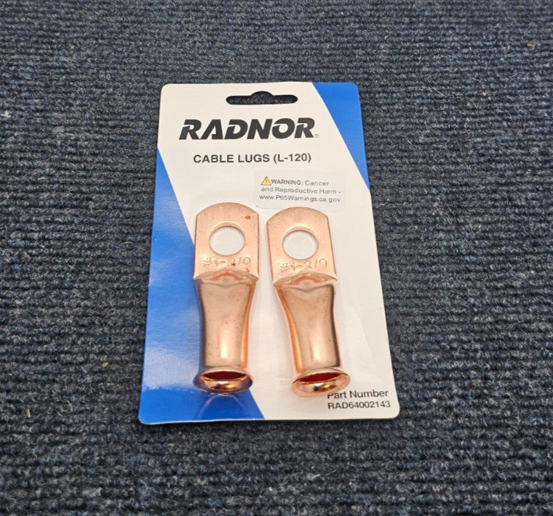 (6 PIECES) Radnor RAD64002143 64002143 L-120 Solder Type Cable Lugs 1-Hole