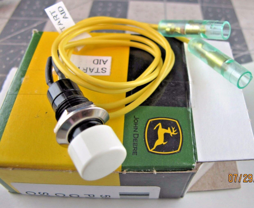 White Momentary Push Button Switch Ether Starting Aid John Deere [Z4S5]   