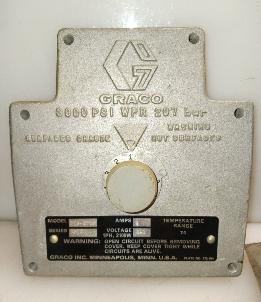 GRACO PAINTER CONTROL BOARD PLATE 2100W 9 AMP 240 VAC 1Ø 3000 PSI  226-870K