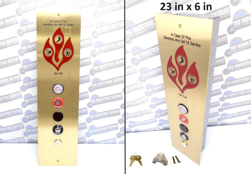 OTIS - NPW1117A-HAS001-01 - FIRE FIGHTER HALL PANEL - 115VAC - 120/24/30VDC 23x6