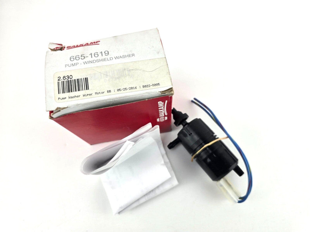 NAPA Balkamp Windshield Washer Pump  665-1619 for BMW Mercedes Blue Bird