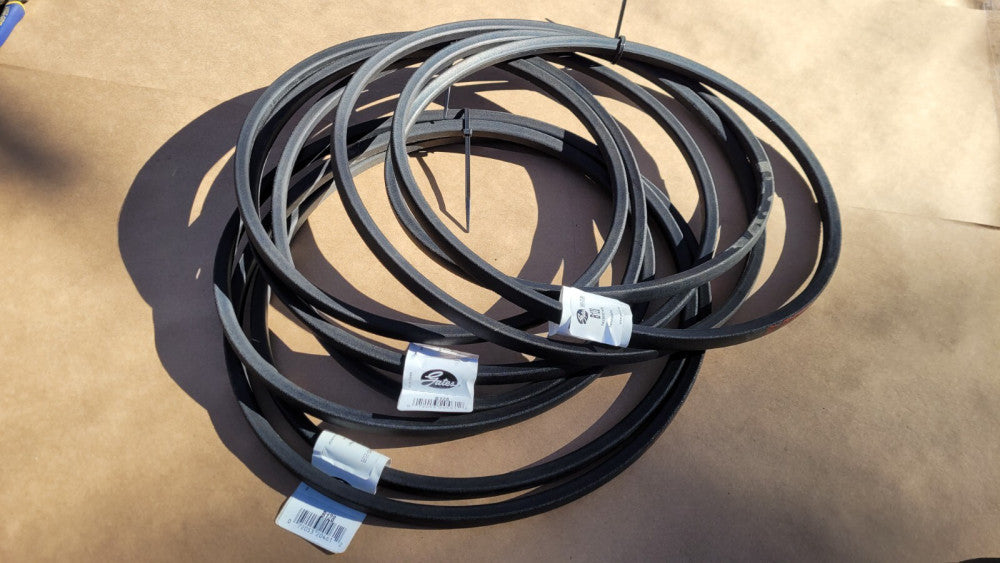 Lot of 3 Gates B128 Hi-Power II V Belt 131" Outside Length