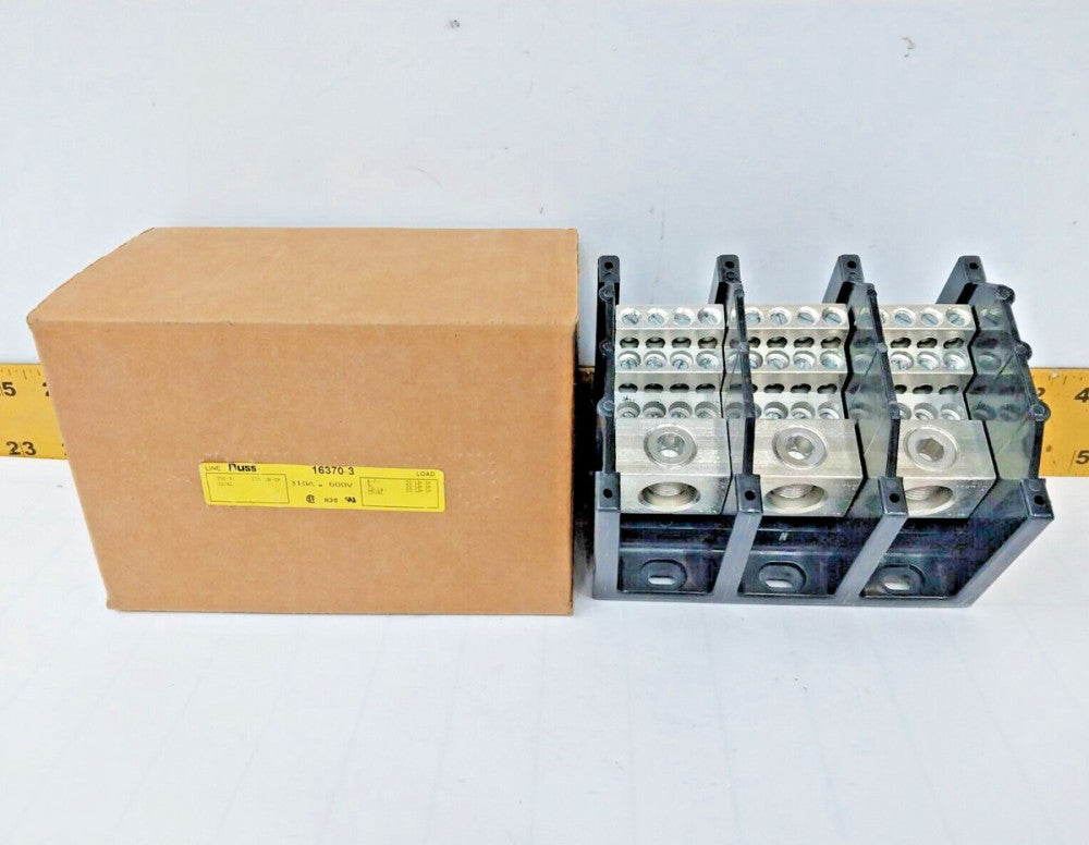 New Bussmann Power Distribution Block 310 Amp 600 Volt  16370-3