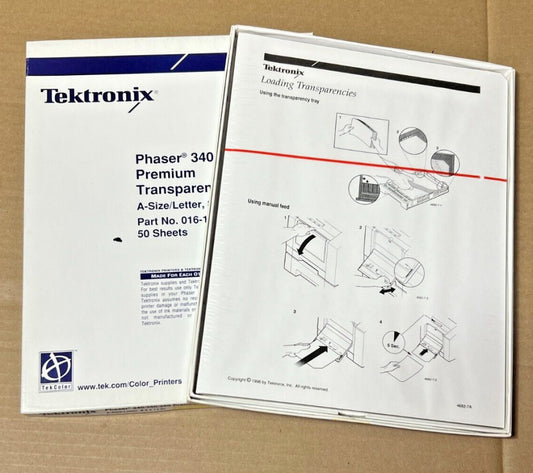 2 x 50ct Xerox Tektronix Premium Transparency Film for Monochrome Color  [SH]