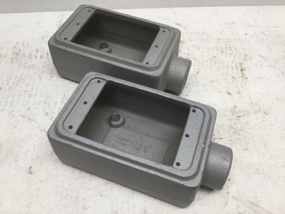 Appleton 3/4” Unilet Type FSE Conduit Single Gang Box (Lot of 2)