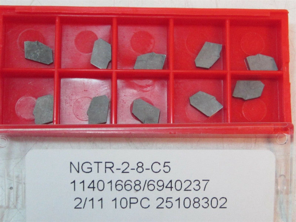 NGTR-2-8 C5 RH Carbide Cutoff Inserts Pack Of 10