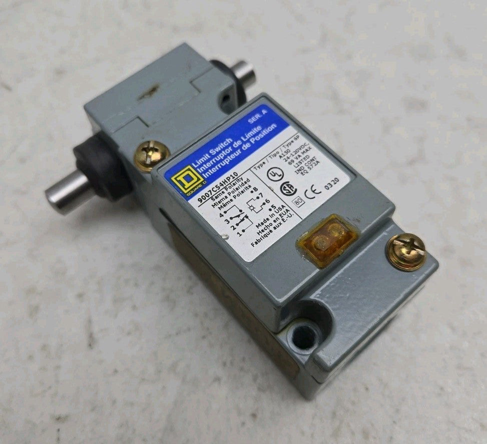 Square D 9007C54HP10 Heavy Duty Industrial Limit Switch 600V 10Amp Used