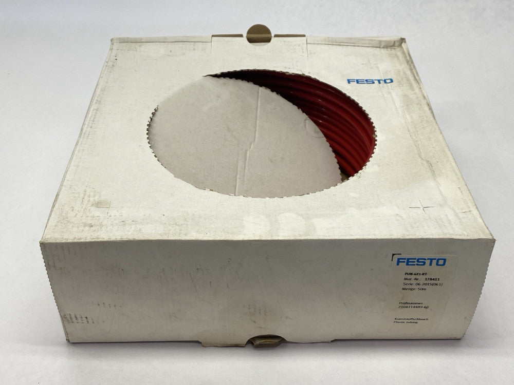 Festo PUN-6X1-RT Plastic Tubing 6mm OD 4mm ID 50m Red 178411
