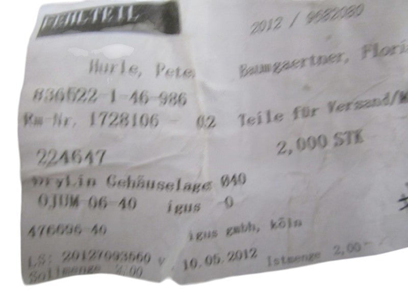LOT OF 2 IGUS OJUM-06-40 NSNP
