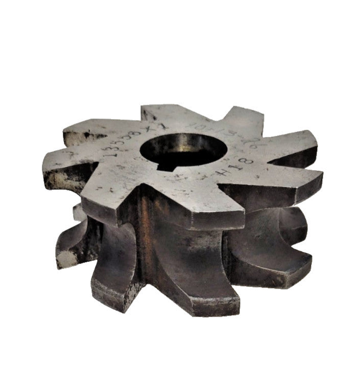 UNBRANDED CONCAVE MILLING CUTTER 3-1/4" DIAMETER 1-1/4" WIDTH 1" ARBOR 8-TEETH