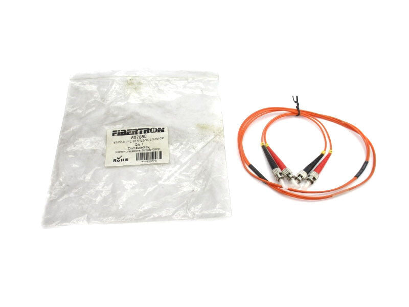 FIBERTRON 807850 ST/PC-ST/PC-62.5/125-DX-2.0-1M-OR NSMP