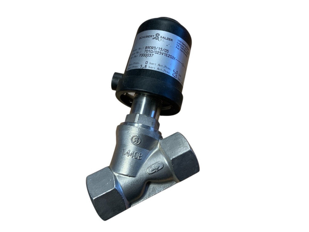 Schubert & Salzer Angle Seat Valve 7010 Series | Model 7000037025V1E202K |