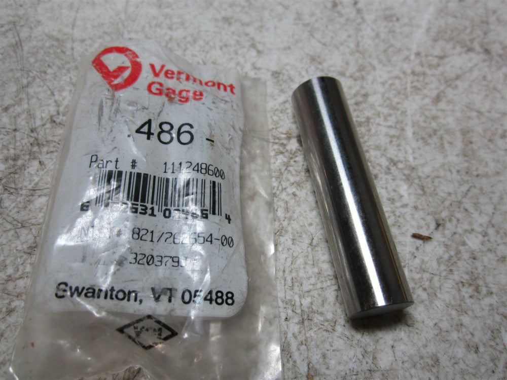 Vermont Gage (111248600) 0.486 Diameter Class ZZ Pin Gage