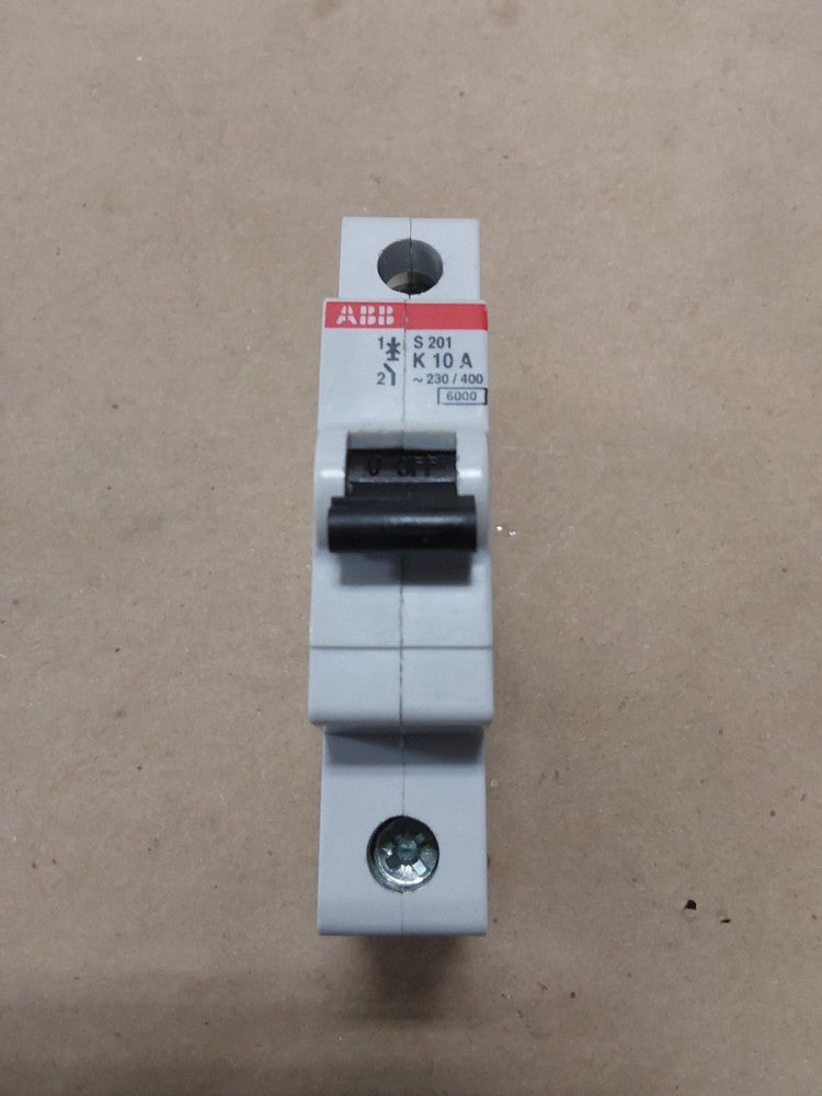 ABB Circuit Breaker S 201 K 10 A. ~230/400 6000 S201- K10 2CD S251 001 R0427