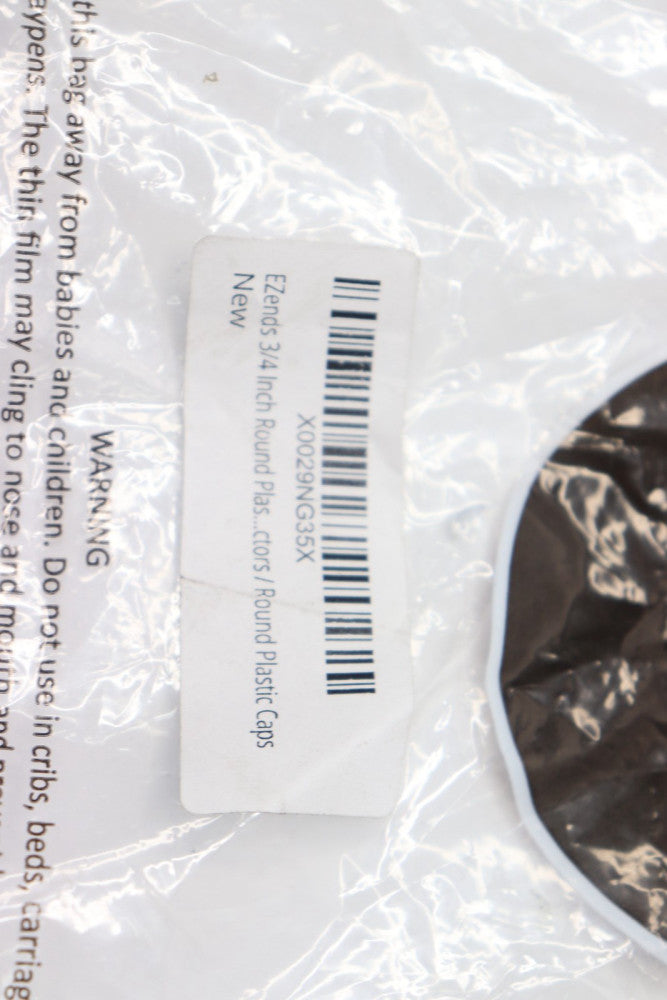 (10-Pk) Ezends Round Plastic Plug Black 14-20 Gauge 3/4"