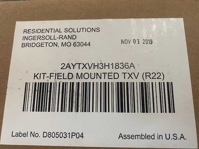 Ingersoll-Rand Thermal Expansion Valve R22 2AYTXVH3H1836A (NEW)