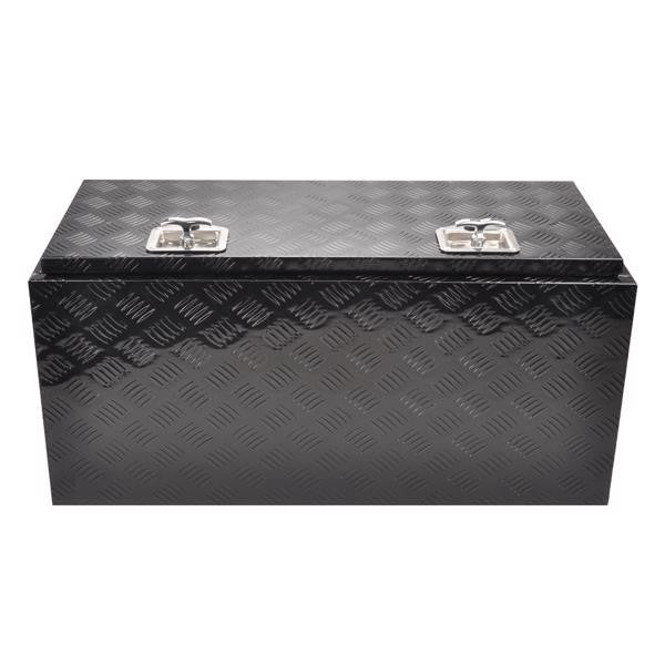 36''Black Aluminum Tool Storage Box Fit For Pickup Truck Bed + Lock MT018004(No