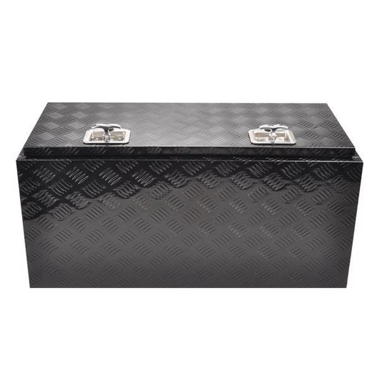 36''Black Aluminum Tool Storage Box Fit For Pickup Truck Bed + Lock MT018004(No